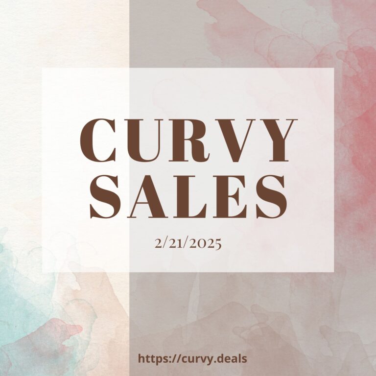 Curvy and Plus size deals and sales for 2-21-2025